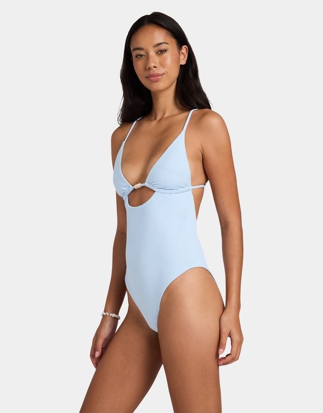 BILLABONG WOMENS TANLINES REMI 1PC SWIMSUIT - COOL BLUE