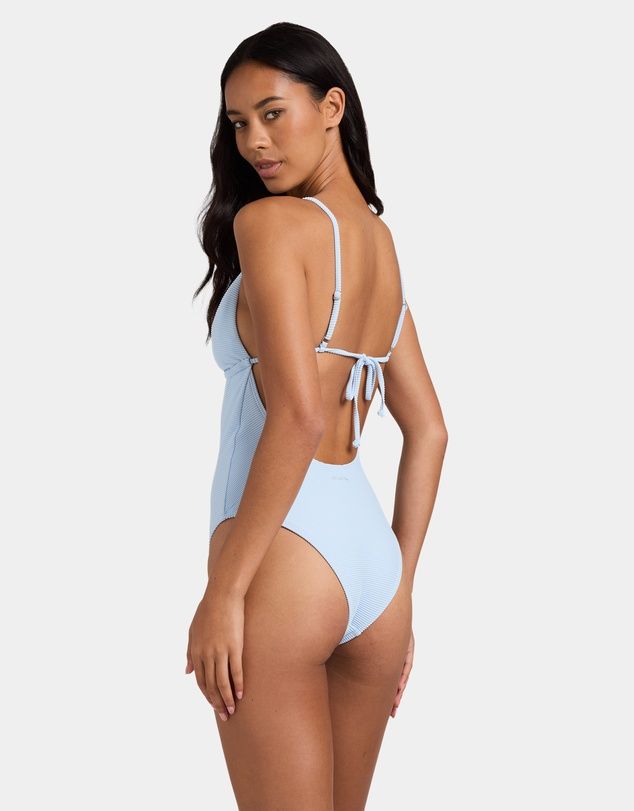 BILLABONG WOMENS TANLINES REMI 1PC SWIMSUIT - COOL BLUE