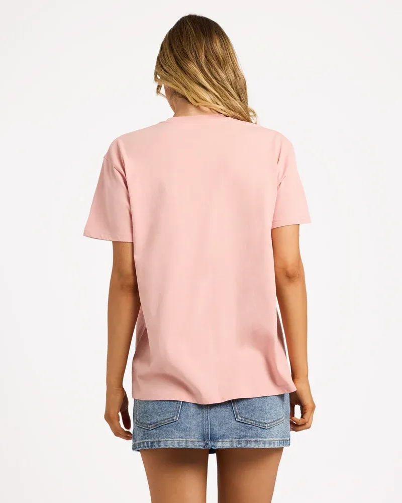 BILLABONG WOMENS PACIFIC TEE - PALE PEACH