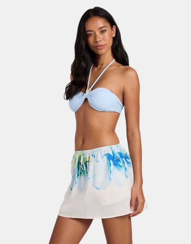 BILLABONG WOMENS SUNSOFT BLOOM SKIRT - SALT CRYSTAL 1