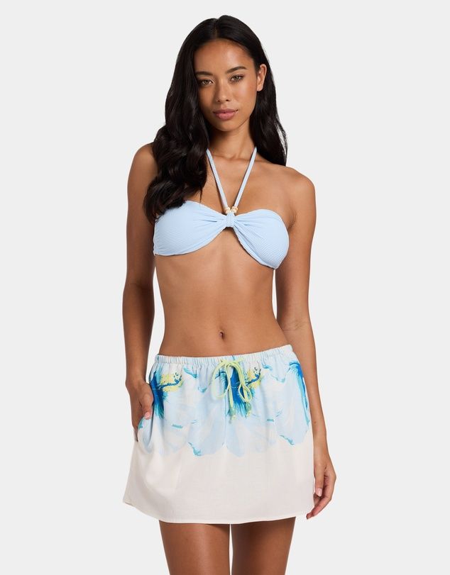 BILLABONG WOMENS SUNSOFT BLOOM SKIRT - SALT CRYSTAL 1