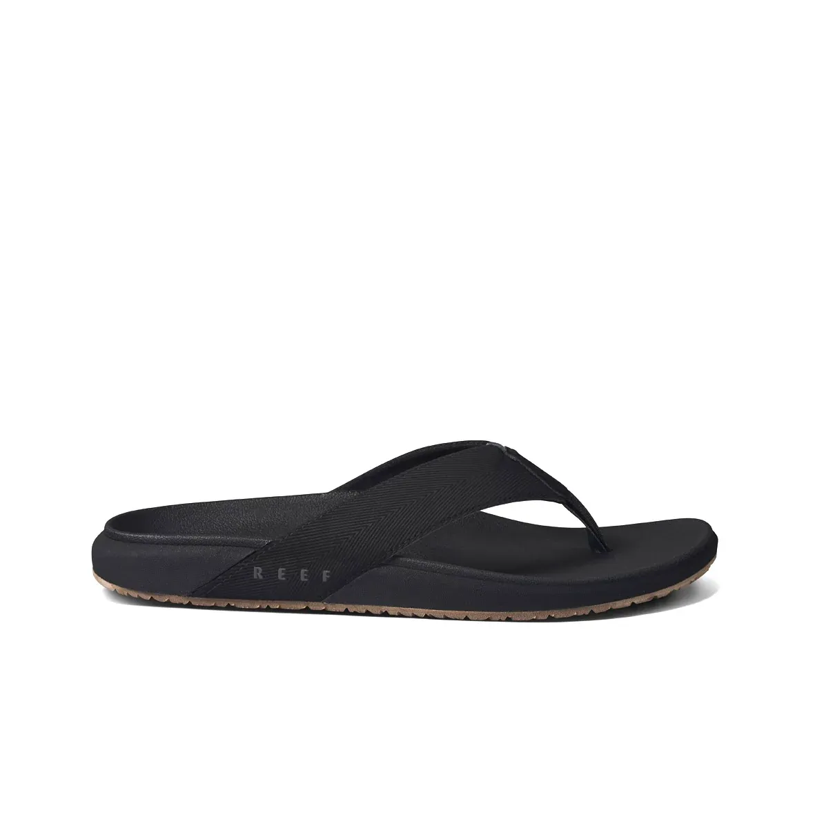 REEF MENS RAGLAN THONG - BLACK/GUM