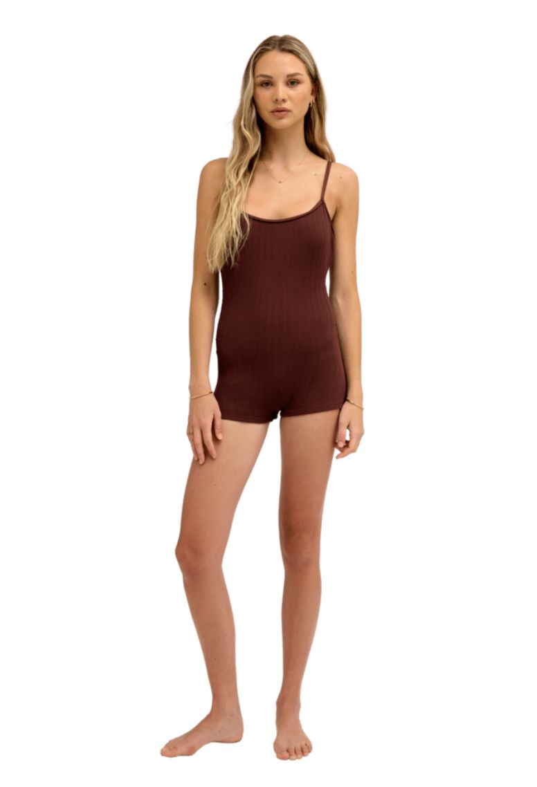ROXY WOMENS ROXY LOVE BOYLEG ONEPIECE SWIM - JAVA