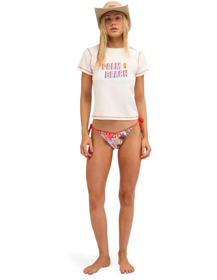 ROXY WOMENS GC FITTED TEE - EGRET