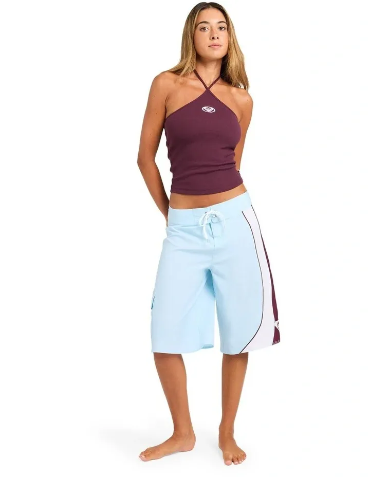 ROXY WOMENS ALL OR NOTHING BOARDSHORT - POWDER BLUE