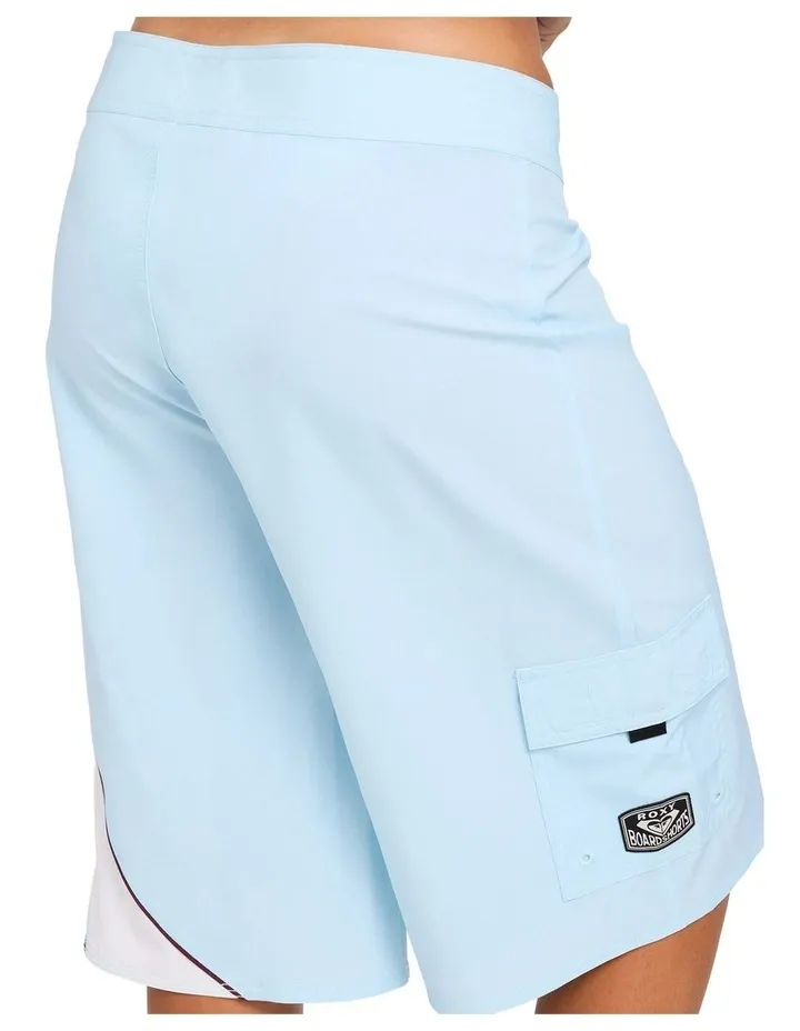 ROXY WOMENS ALL OR NOTHING BOARDSHORT - POWDER BLUE