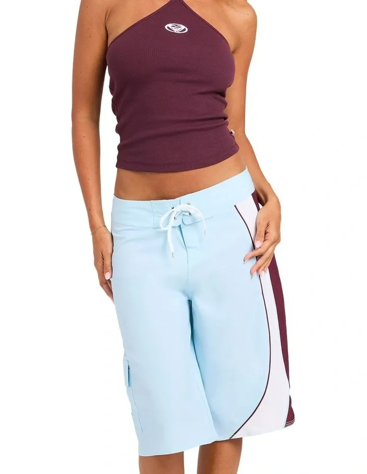 ROXY WOMENS ALL OR NOTHING BOARDSHORT - POWDER BLUE