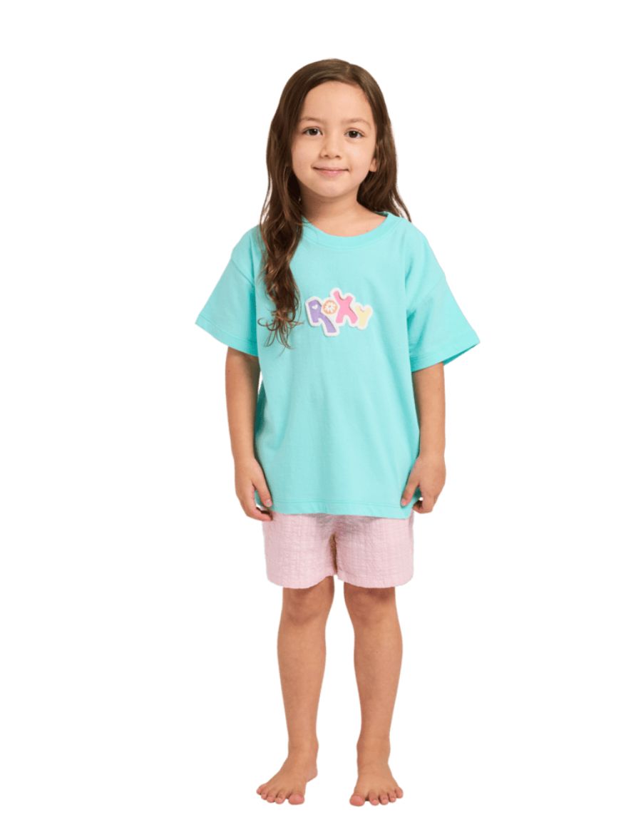 ROXY TODDLER GIRLS COASTAL TEE - ARUBA BLUE