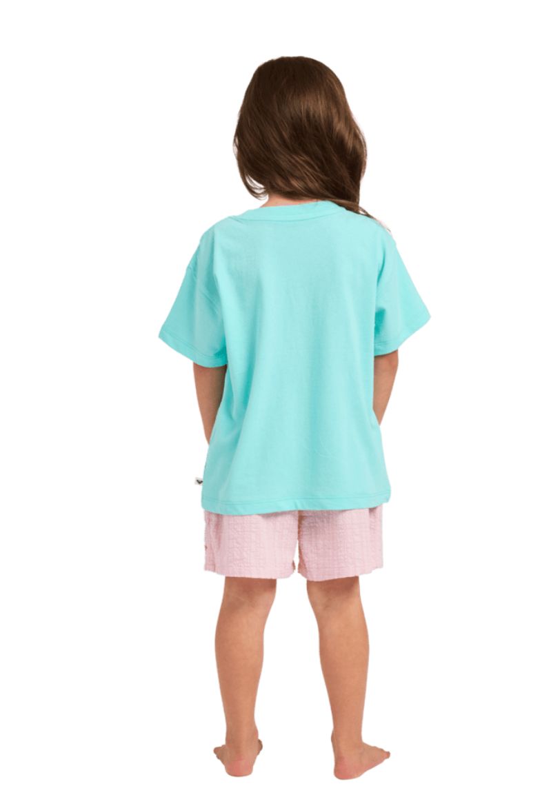 ROXY TODDLER GIRLS COASTAL TEE - ARUBA BLUE