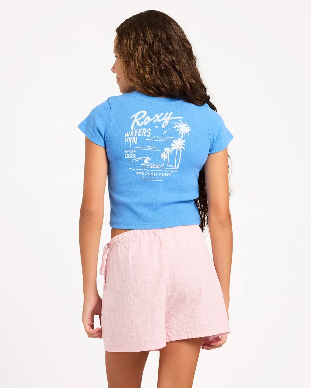 ROXY TEEN GIRLS ALOHA BLUSH SKORT - POWDER PINK