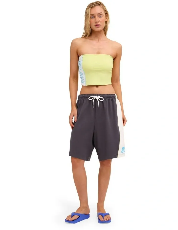 ROXY WOMENS BOLD HEART SHORT - MID GREY