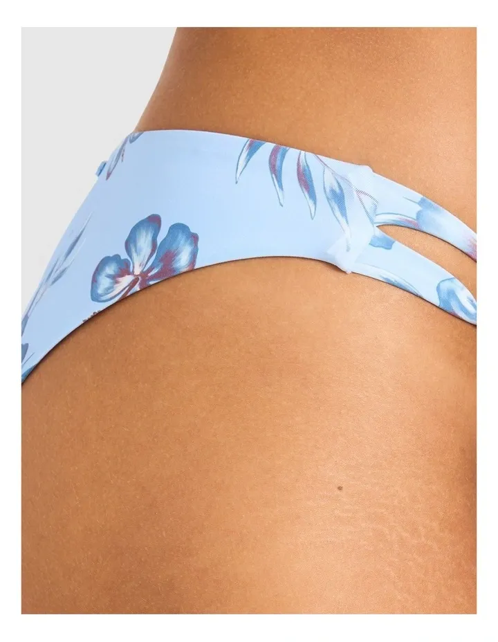 ROXY WOMENS LOLANI MOD HIGH LEG SWIM PANT - PLACID BLUE