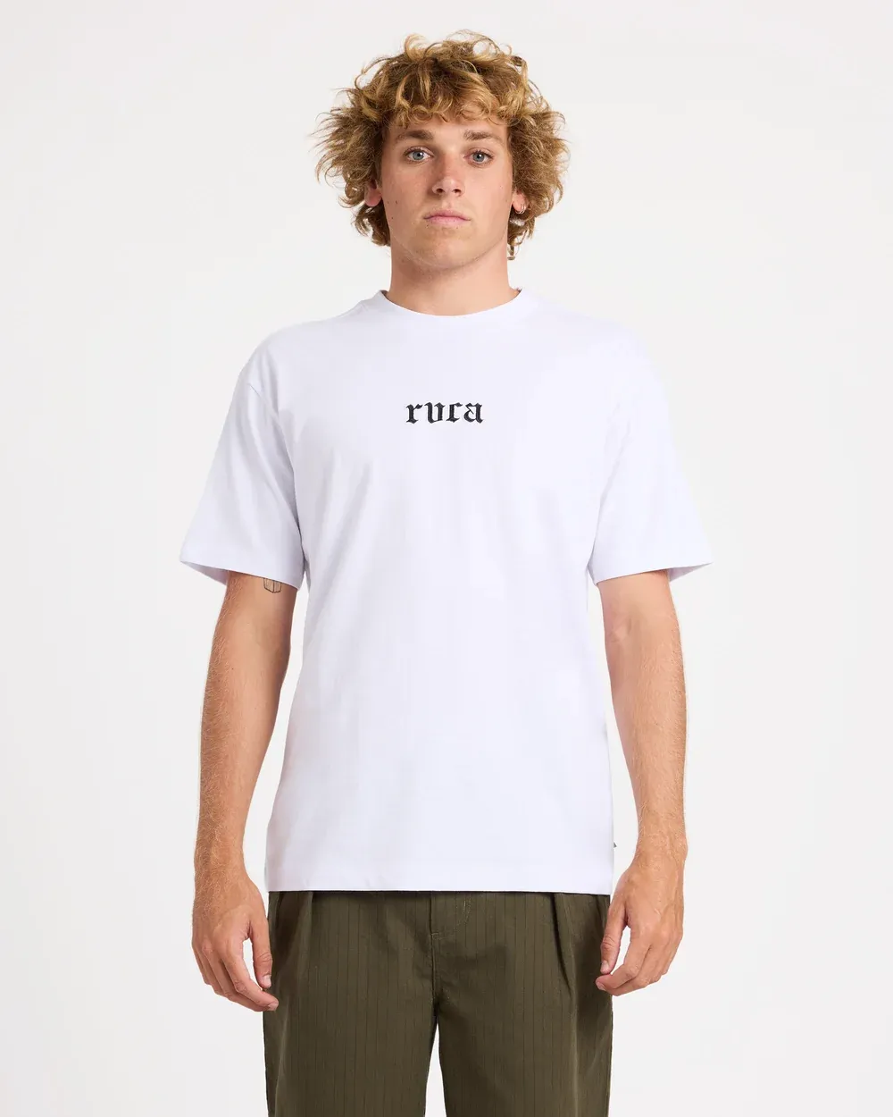 RVCA MENS OLD RVCA SS TEE - WHITE