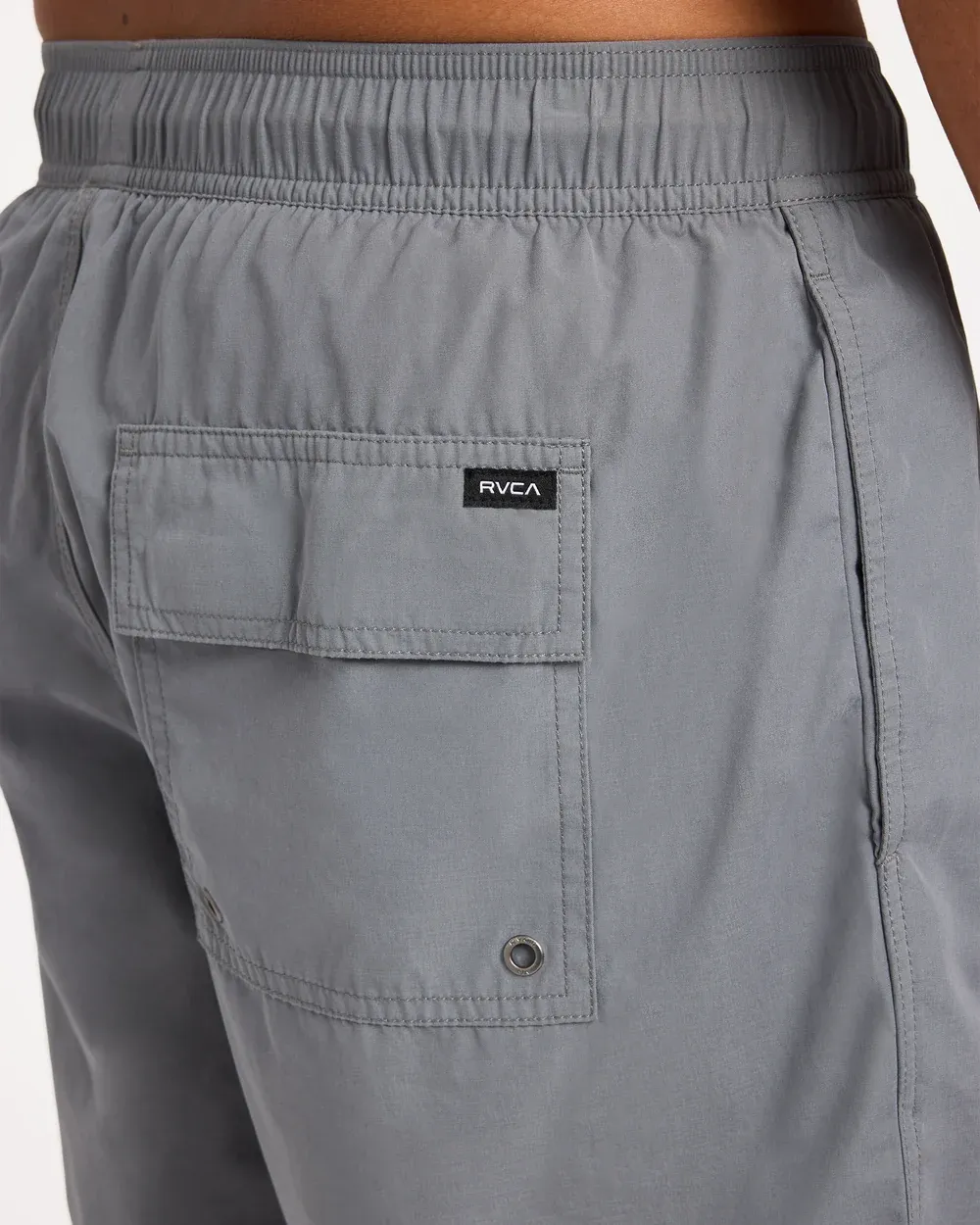 RVCA MENS OPPOSITES ELASTIC SHORT - SMOKE