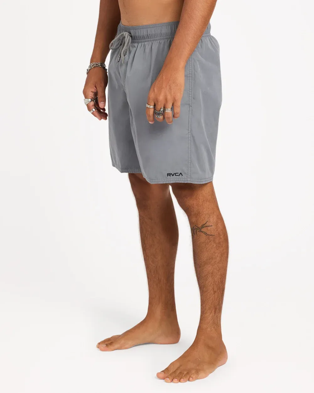 RVCA MENS OPPOSITES ELASTIC SHORT - SMOKE