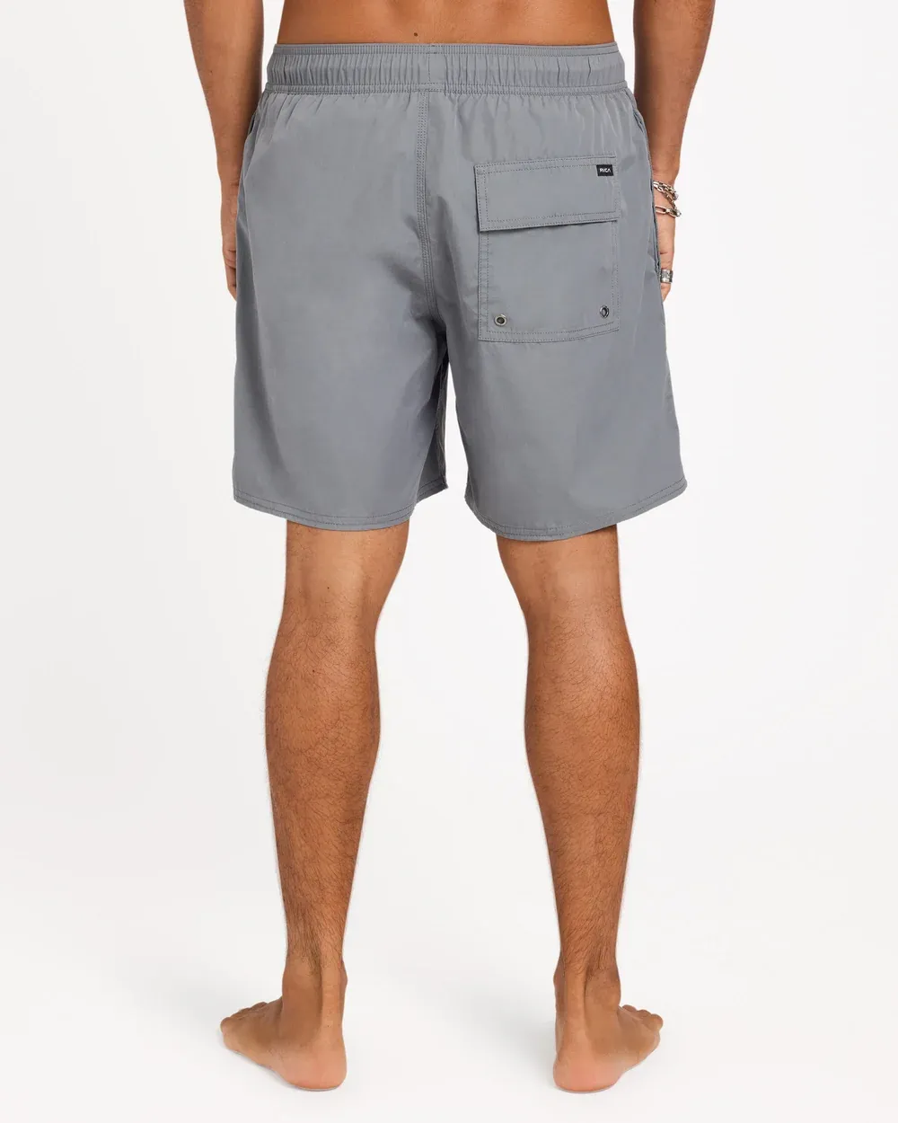 RVCA MENS OPPOSITES ELASTIC SHORT - SMOKE