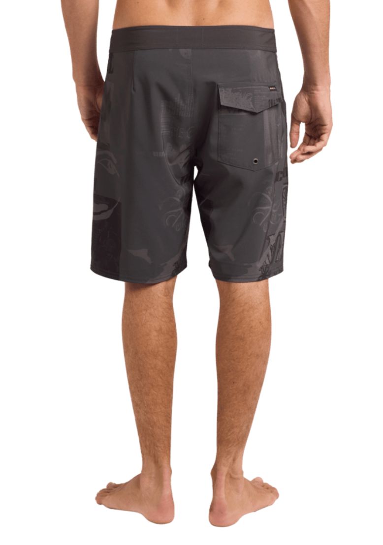 RVCA MENS THE CURE TRUNK BOARDSHORT - BLACK