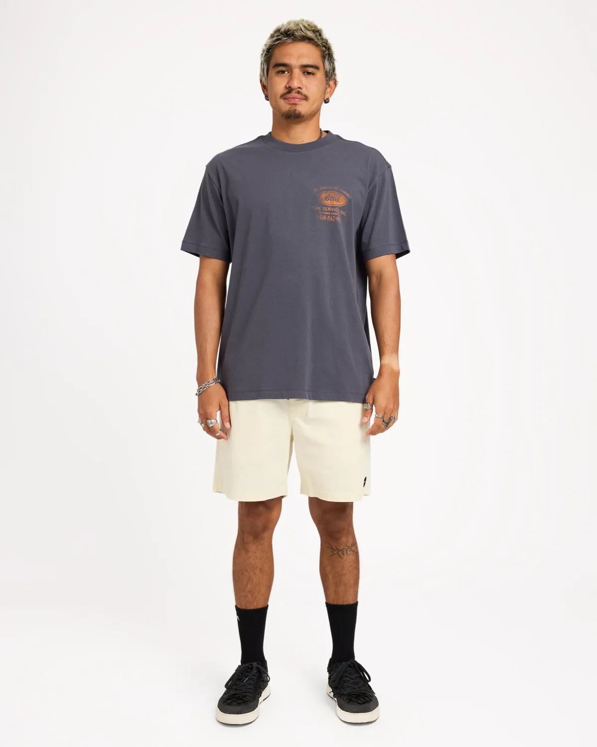 RVCA MENS ESCAPE ELASTIC CORD SHORT II - NATURAL