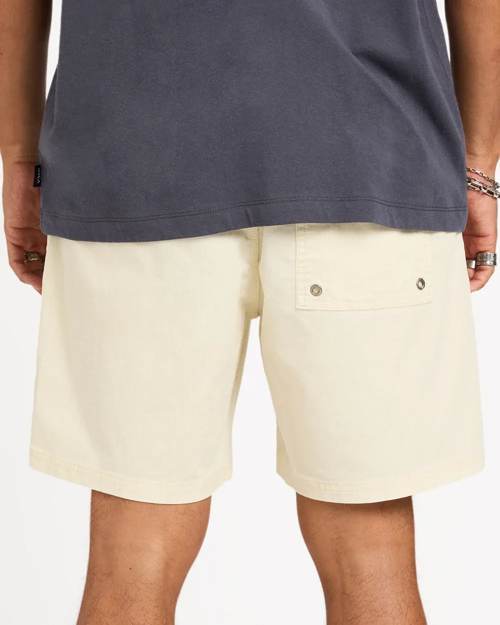 RVCA MENS ESCAPE ELASTIC CORD SHORT II - NATURAL