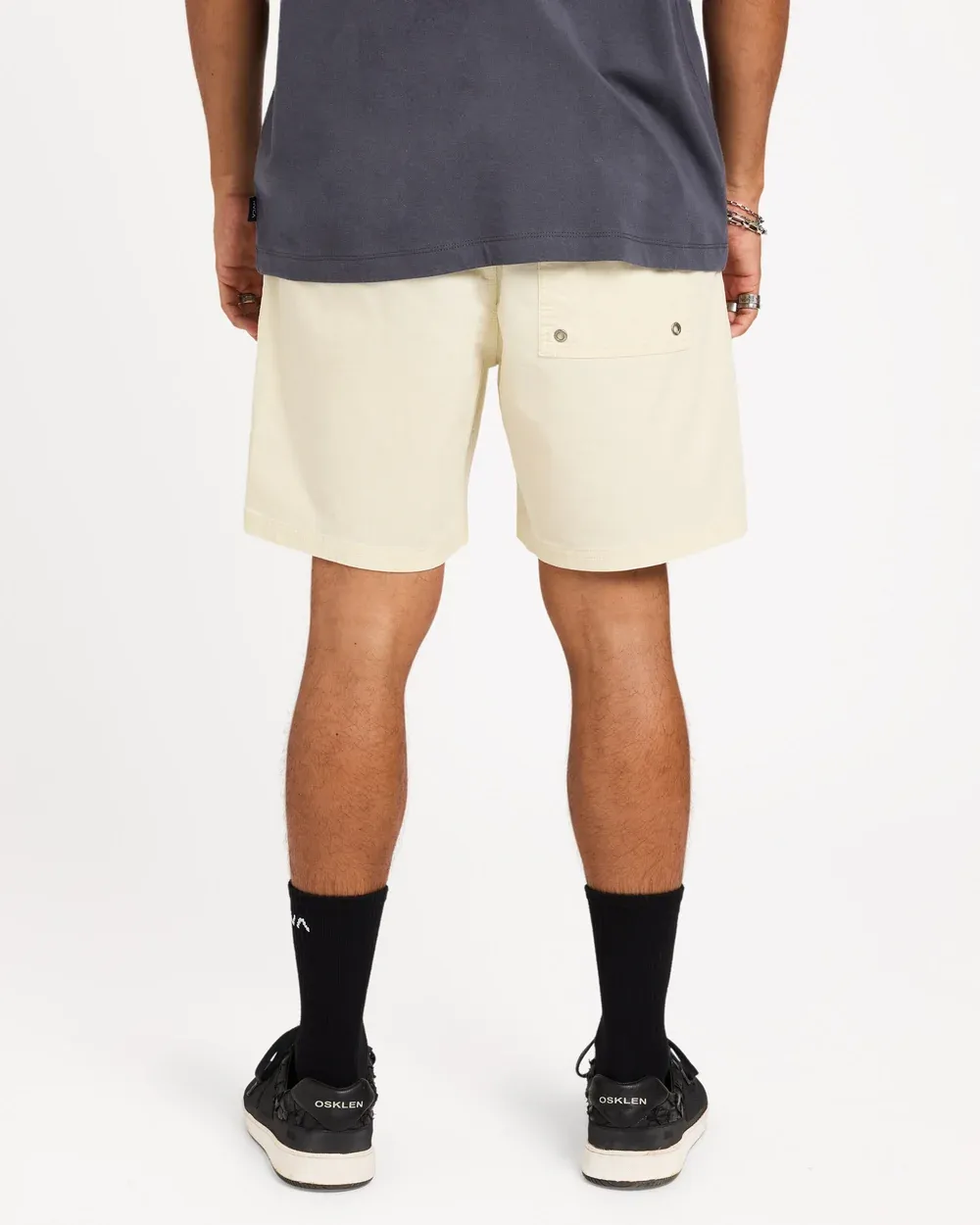 RVCA MENS ESCAPE ELASTIC CORD SHORT II - NATURAL