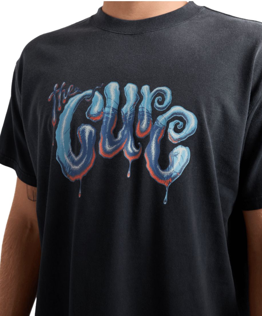 RVCA MENS THE CURE X MARTIN ANDERS SS TEE - RVCA BLACK