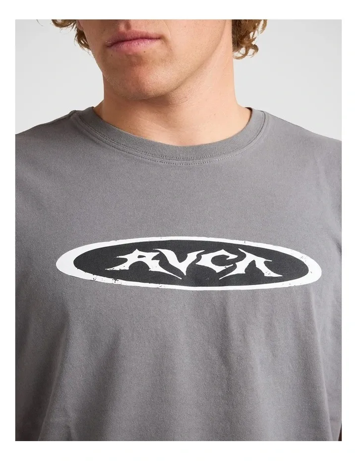RVCA MENS GARAGE SS TEE - SMOKE