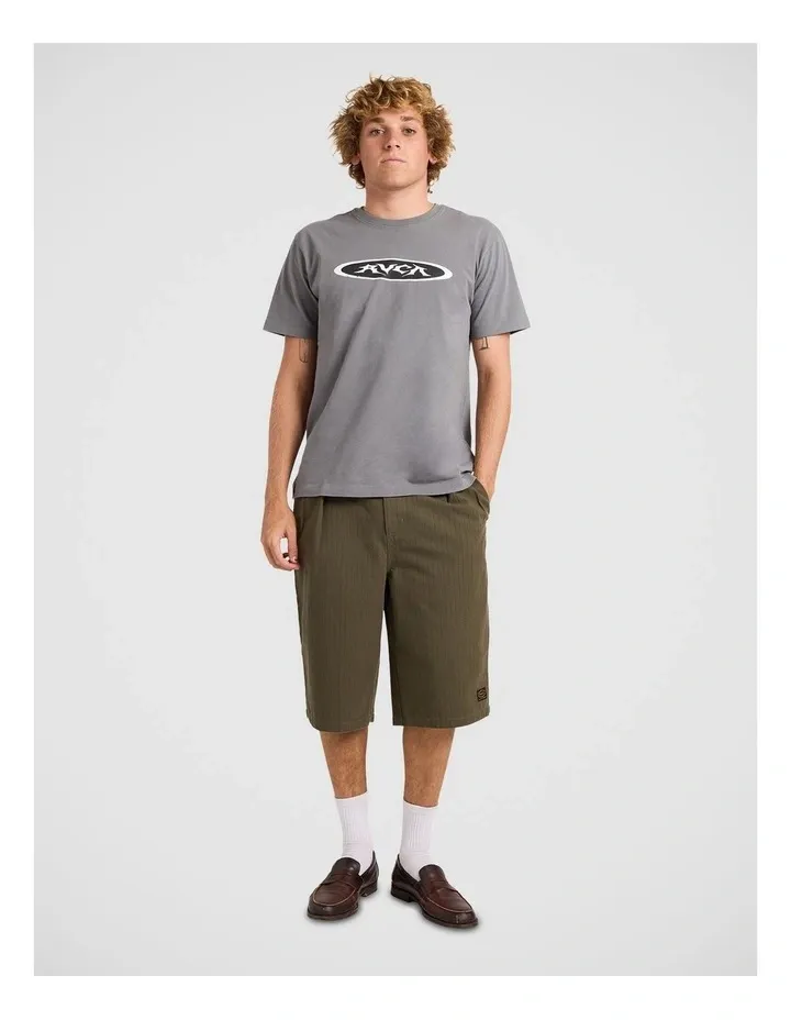 RVCA MENS GARAGE SS TEE - SMOKE