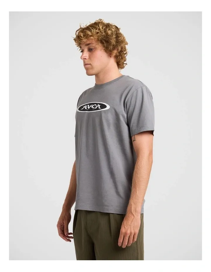 RVCA MENS GARAGE SS TEE - SMOKE