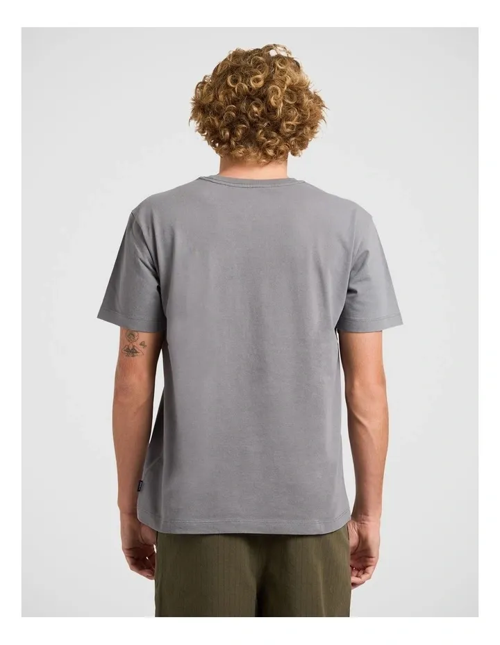 RVCA MENS GARAGE SS TEE - SMOKE