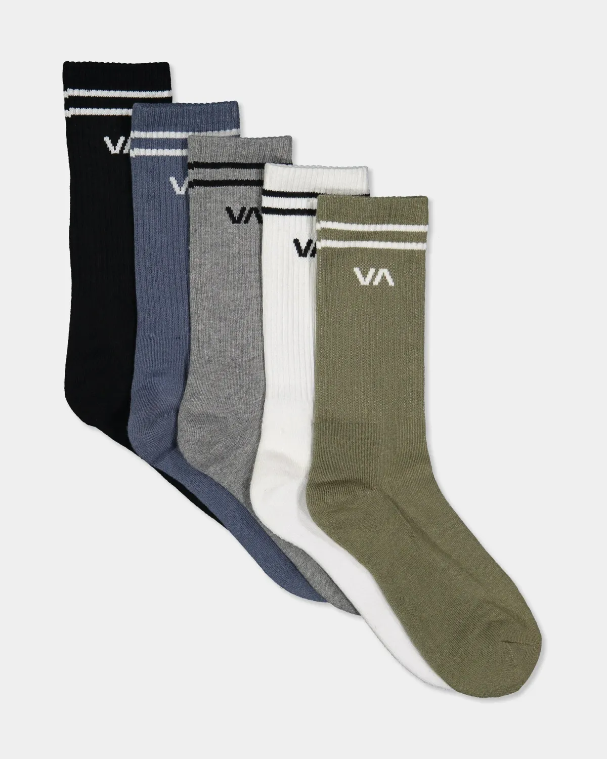 RVCA MENS UNION SOCK 5 PACK - MULTI