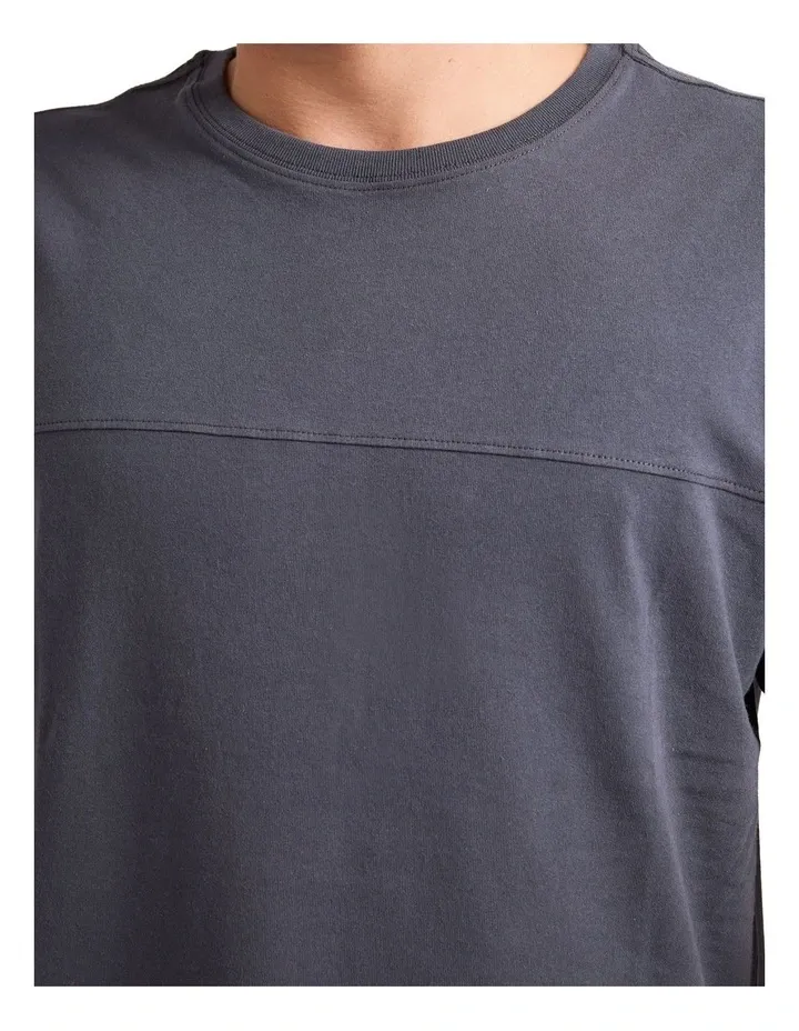 RVCA MENS DAYSHIFT WORKSHOP SS TEE - GARAGE BLUE