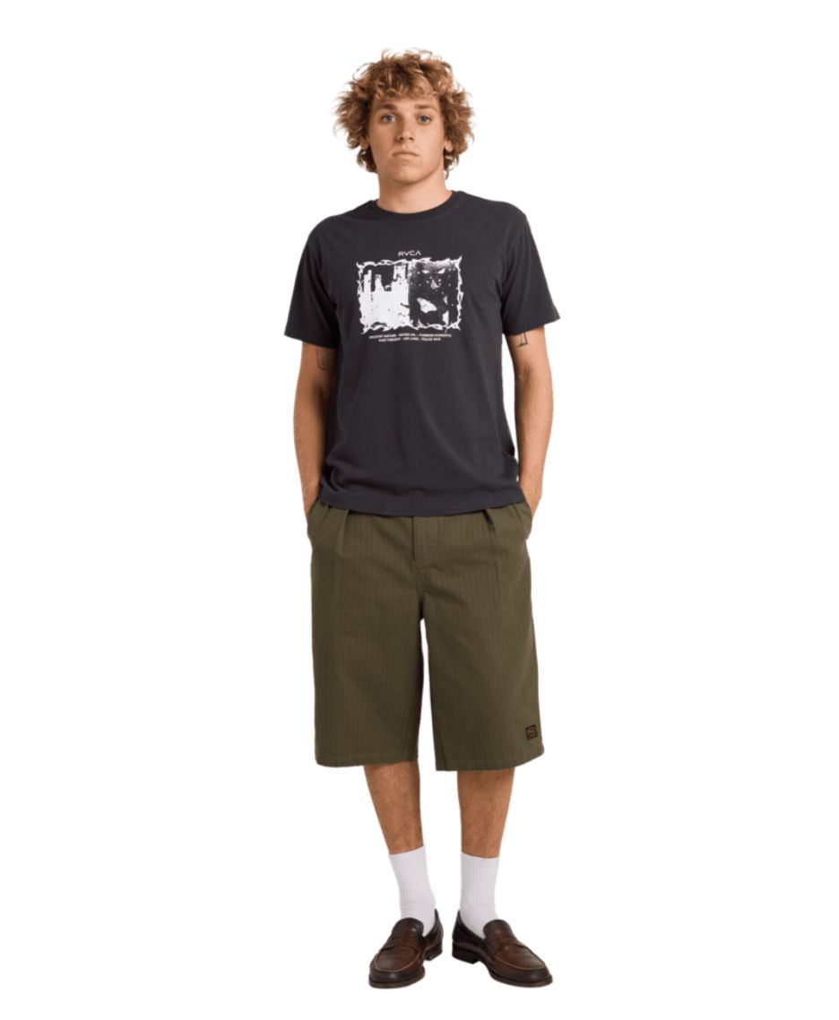 RVCA MENS DAYSHIFT THEATRE SHORT - FATIGUE