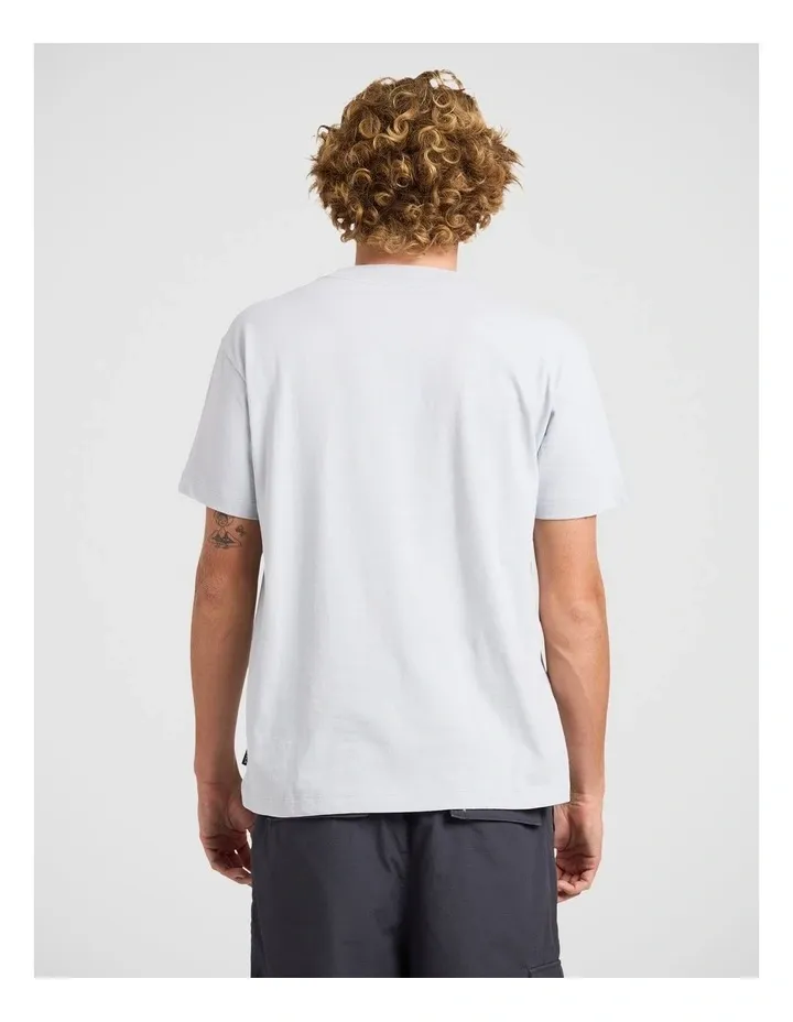 RVCA MENS SCRIBBLE SS TEE - SKY BLUE