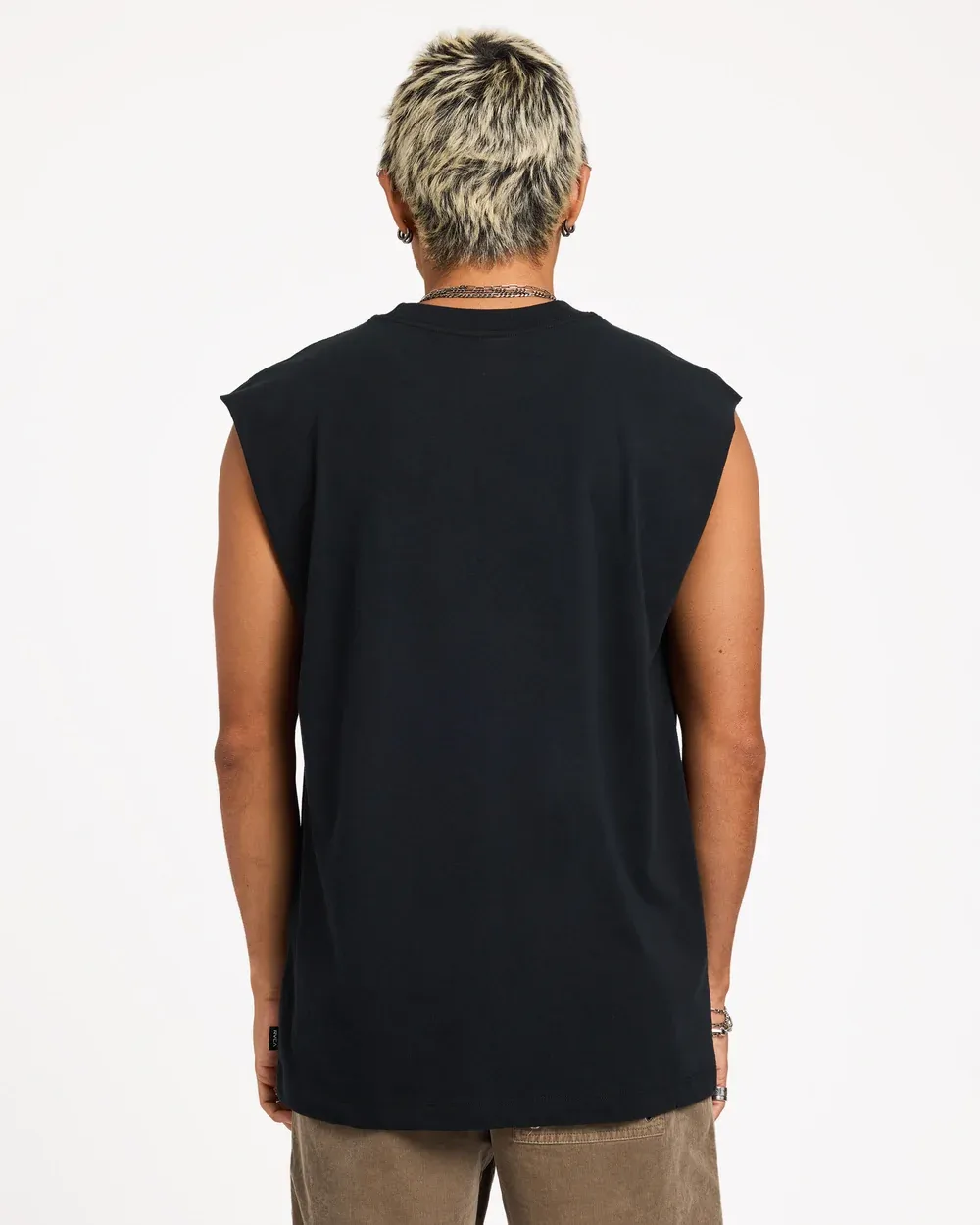 RVCA MENS OLD RVCA MUSCLE - RVCA BLACK