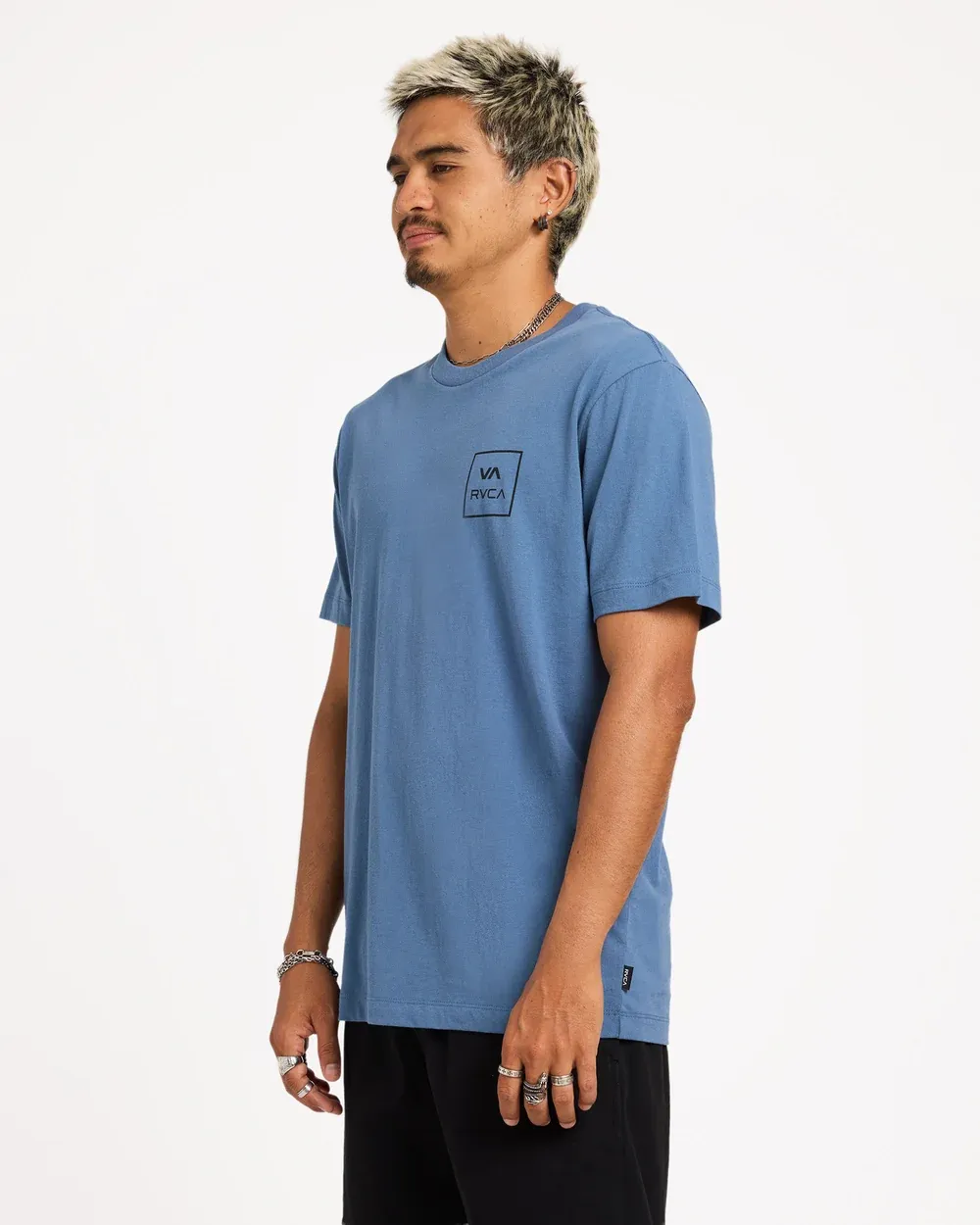 RVCA MENS VA ALL THE WAYS SS TEE - VINTAGE NAVY