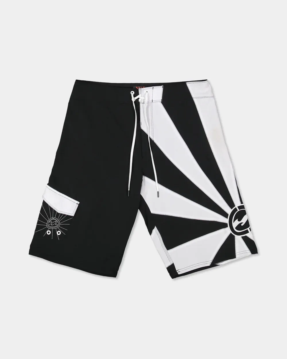 BILLABONG MENS AI RISING SUN PRO BOARDSHORT - BLACK / WHITE