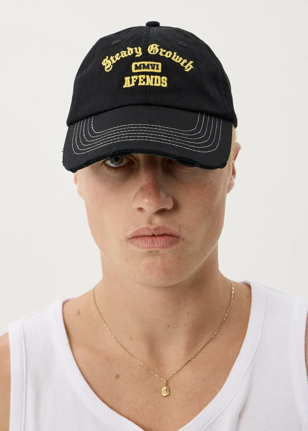 AFENDS MENS GROWTH - SIX PANEL CAP - BLACK