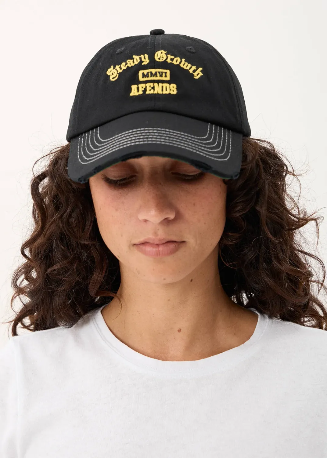 AFENDS MENS GROWTH - SIX PANEL CAP - BLACK