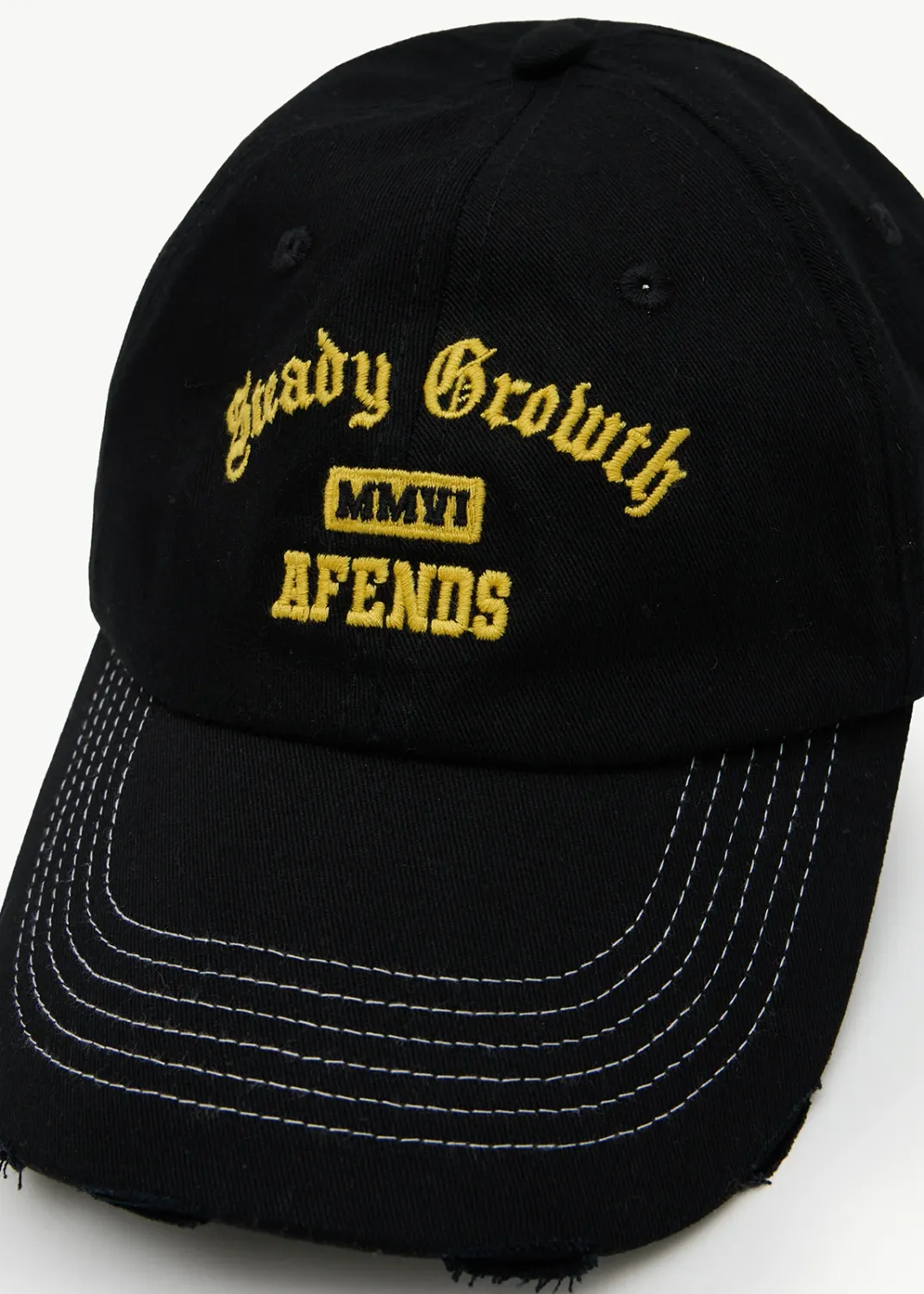 AFENDS MENS GROWTH - SIX PANEL CAP - BLACK