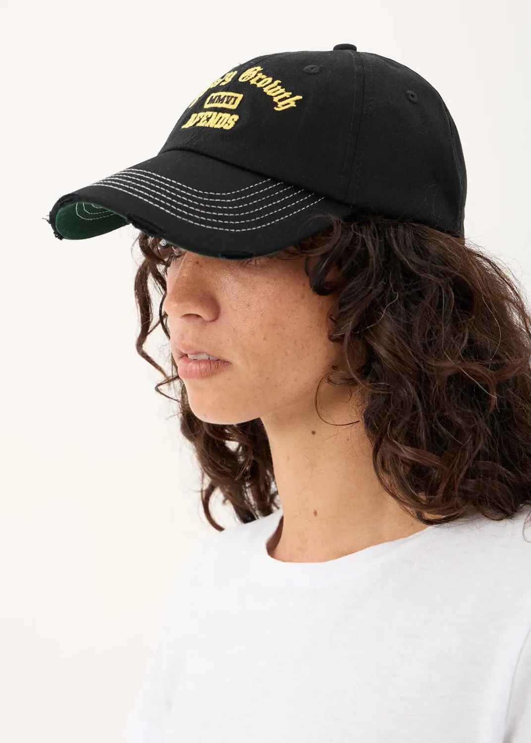 AFENDS MENS GROWTH - SIX PANEL CAP - BLACK