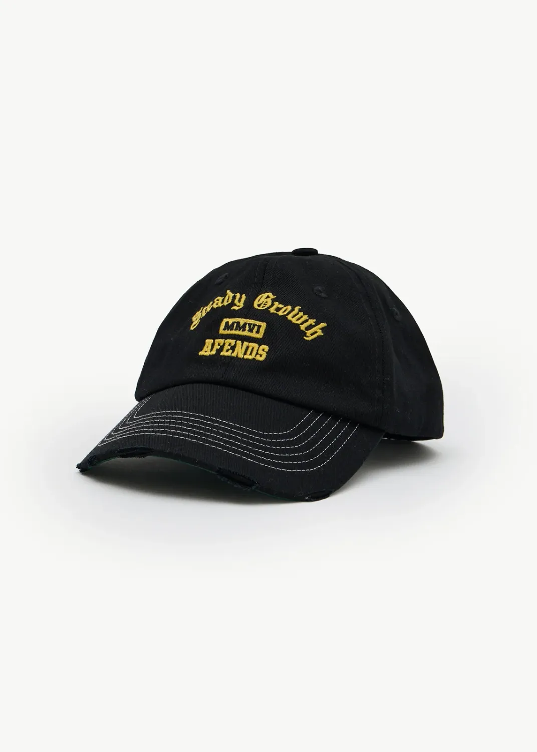 AFENDS MENS GROWTH - SIX PANEL CAP - BLACK