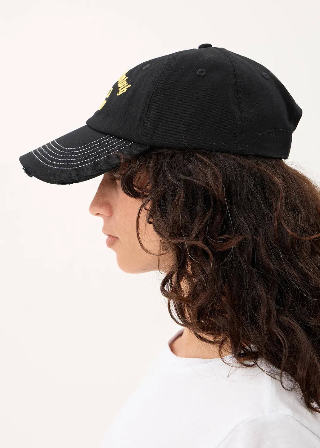 AFENDS MENS GROWTH - SIX PANEL CAP - BLACK