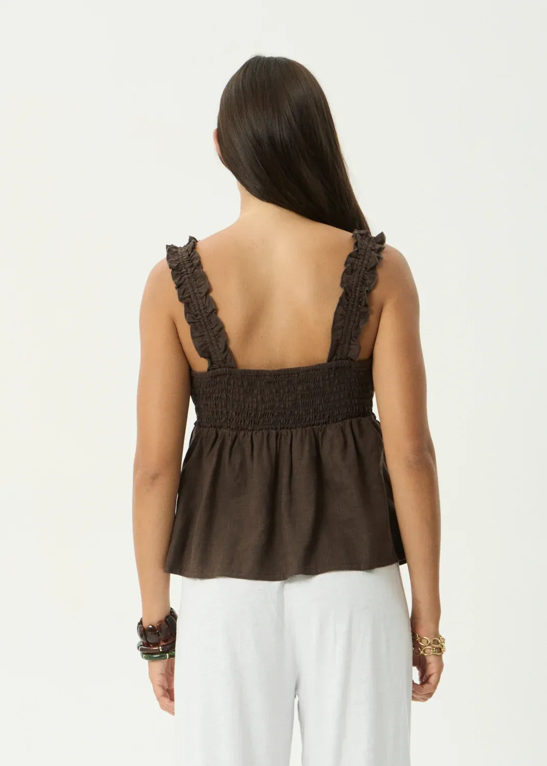 AFENDS WOMENS RUE - TOP - COFFEE