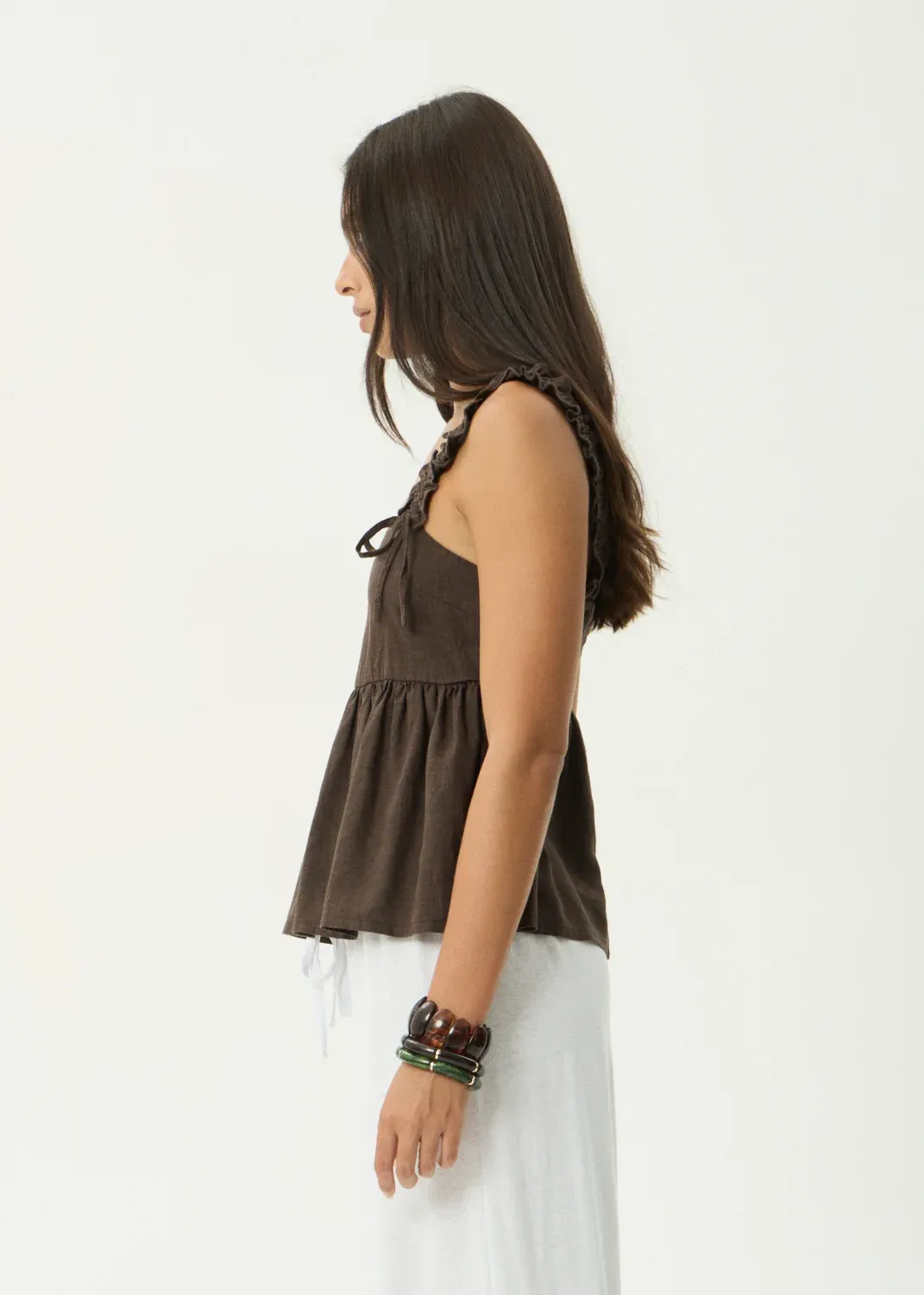 AFENDS WOMENS RUE - TOP - COFFEE