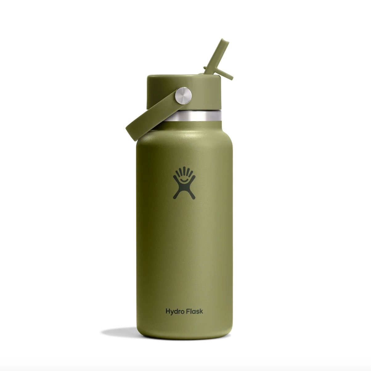 HYDRO FLASK 32 OZ WIDE FLEX STRAW CAP - PALMER GREEN