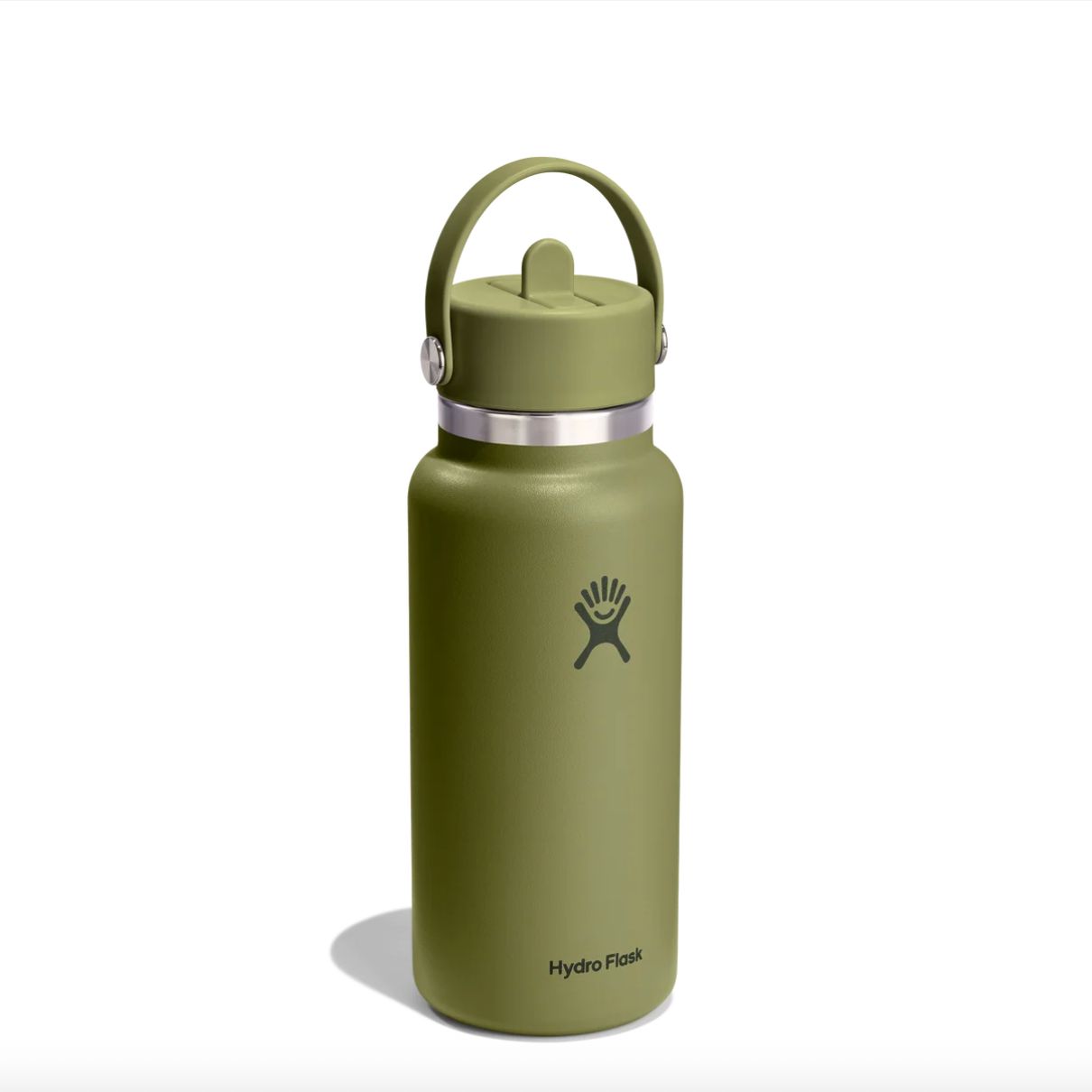 HYDRO FLASK 32 OZ WIDE FLEX STRAW CAP - PALMER GREEN