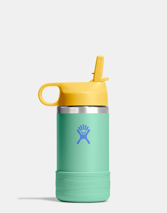 HYDRO FLASK KIDS 12 OZ WIDE MOUTH COVERED CAP AND BOOT - MERMAID GREEN