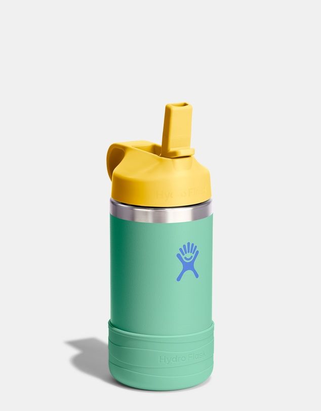 HYDRO FLASK KIDS 12 OZ WIDE MOUTH COVERED CAP AND BOOT - MERMAID GREEN