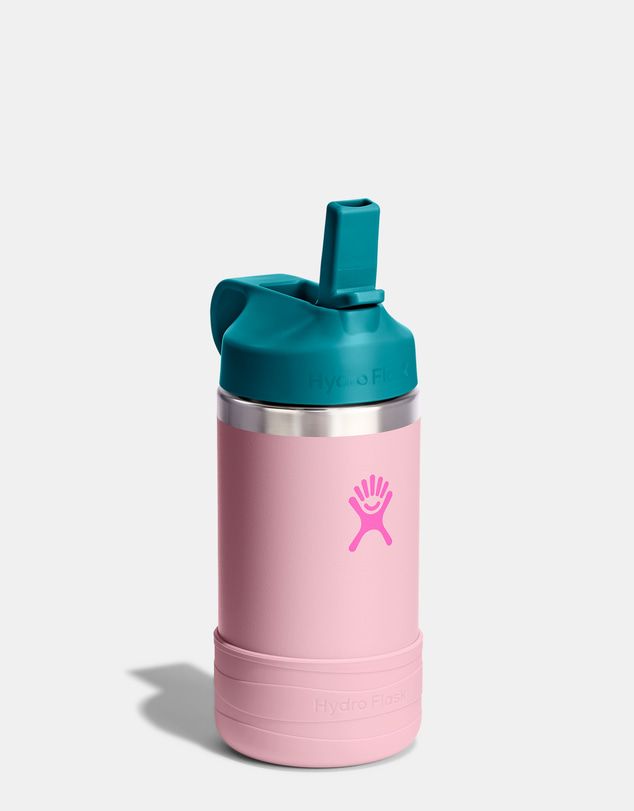 HYDRO FLASK KIDS 12 OZ WIDE MOUTH COVERED CAP AND BOOT - BLOSSOM PINK