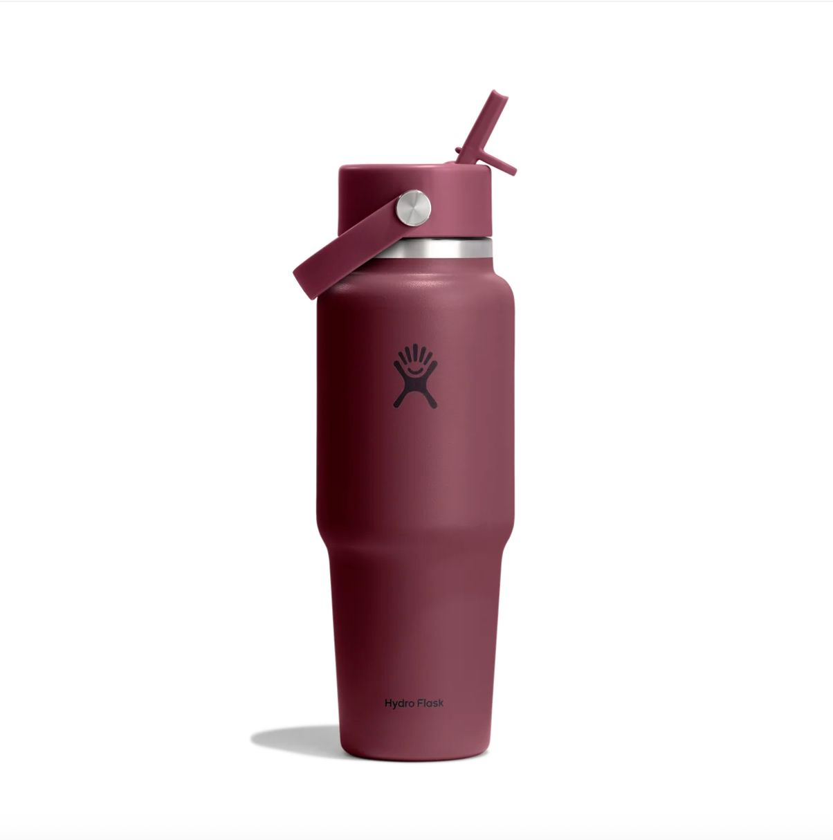 HYDRO FLASK 32 OZ WIDE FLEX STRAW TRAVEL BOTTLE - BURGUNDY